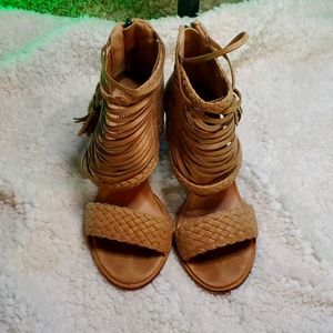 Taupe shoes worn wonce